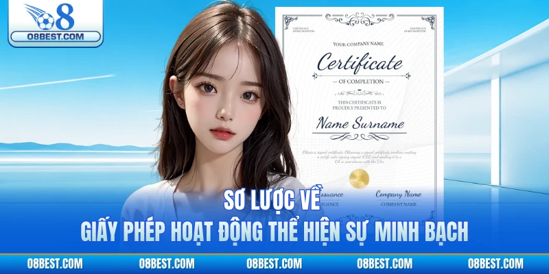 Sơ lược về giấy phép hoạt động thể hiện sự minh bạch