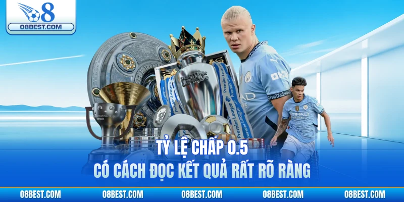 Tỷ lệ chấp 0.5 có cách đọc kết quả rất rõ ràng